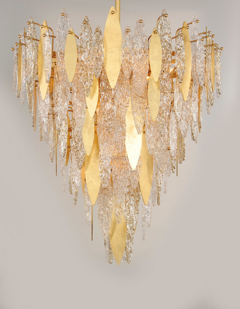 Maxim 32328CLCMPGL 21 Light Chandelier, Gold Leaf