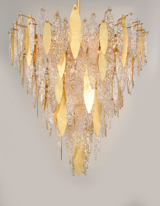 Maxim 32328CLCMPGL 21 Light Chandelier, Gold Leaf