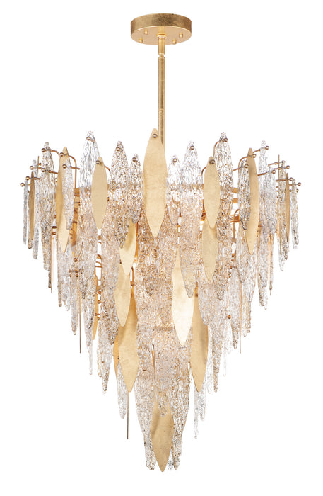 Maxim 32328CLCMPGL 21 Light Chandelier, Gold Leaf