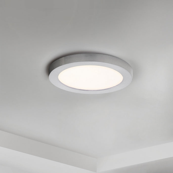Maxim 57690WTSN LED Flush Mount, Satin Nickel