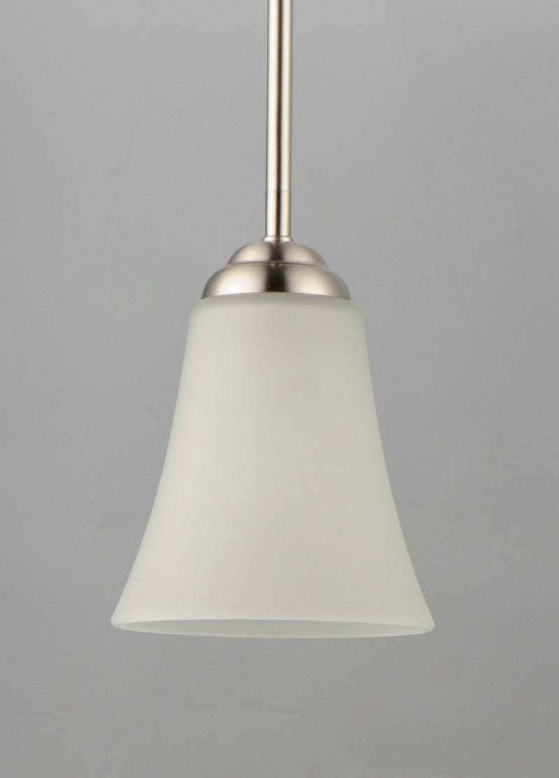Maxim 92081FTSN One Light Mini Pendant, Satin Nickel