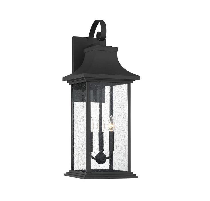 Savoy House 5-452-BK Three Light Outdoor Wall Sconce, Matte Black