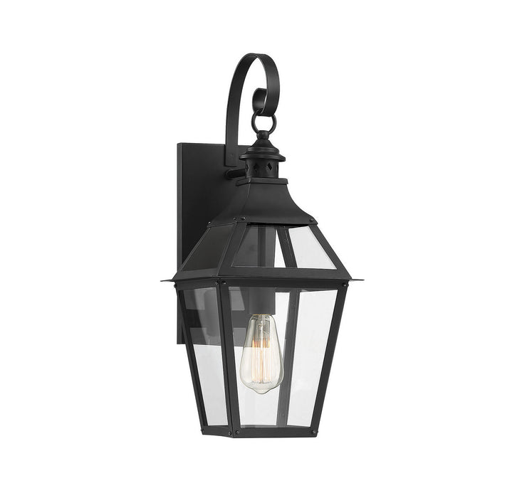 Savoy House 5-721-153 One Light Wall Sconce, Black with Gold Highlights