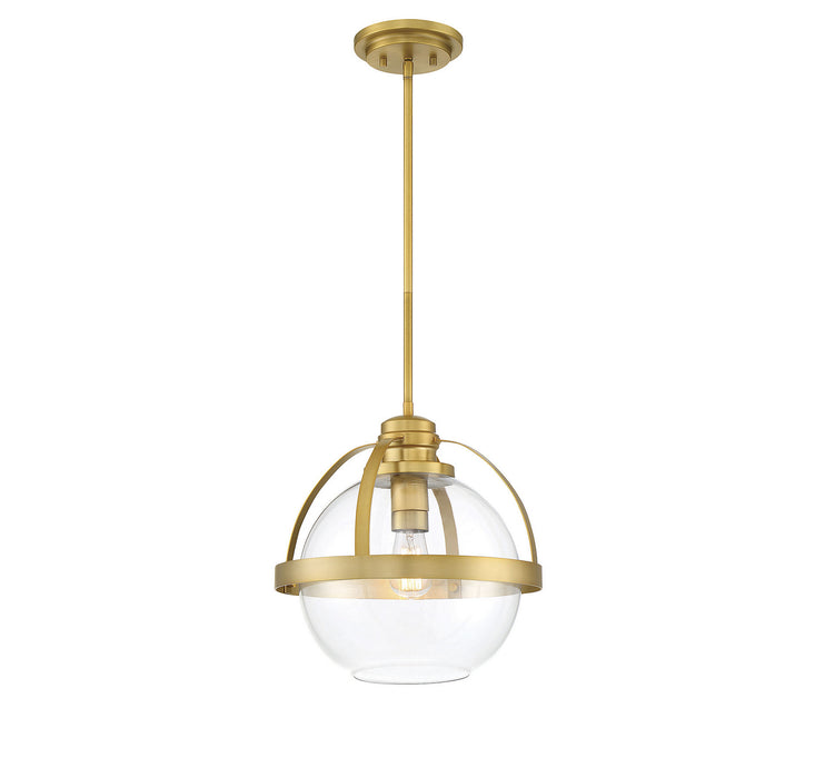 Savoy House 7-7201-1-322 One Light Pendant, Warm Brass