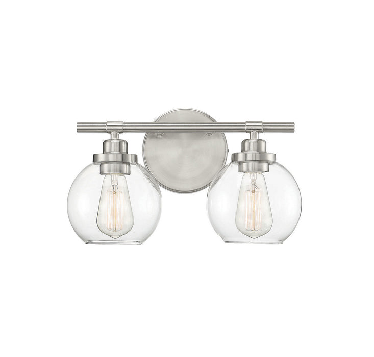 Savoy House 8-4050-2-SN Two Light Bath Bar, Satin Nickel