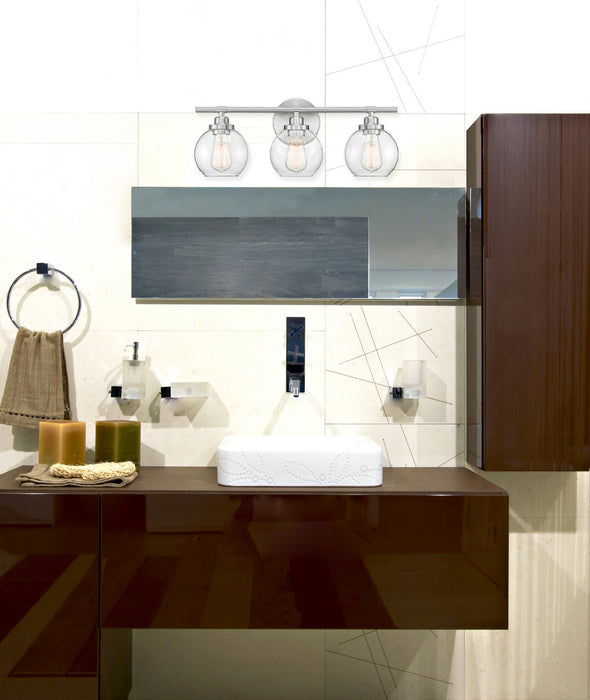 Savoy House 8-4050-3-SN Three Light Bath Bar, Satin Nickel