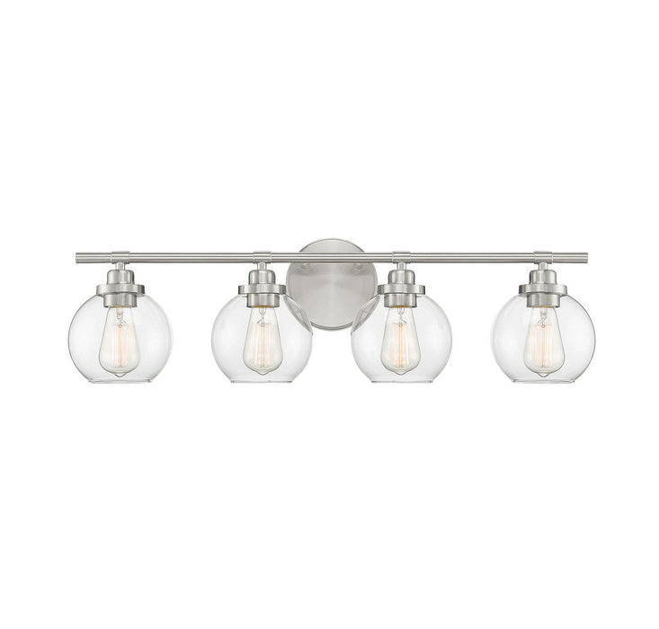 Savoy House 8-4050-4-SN Four Light Bath Bar, Satin Nickel