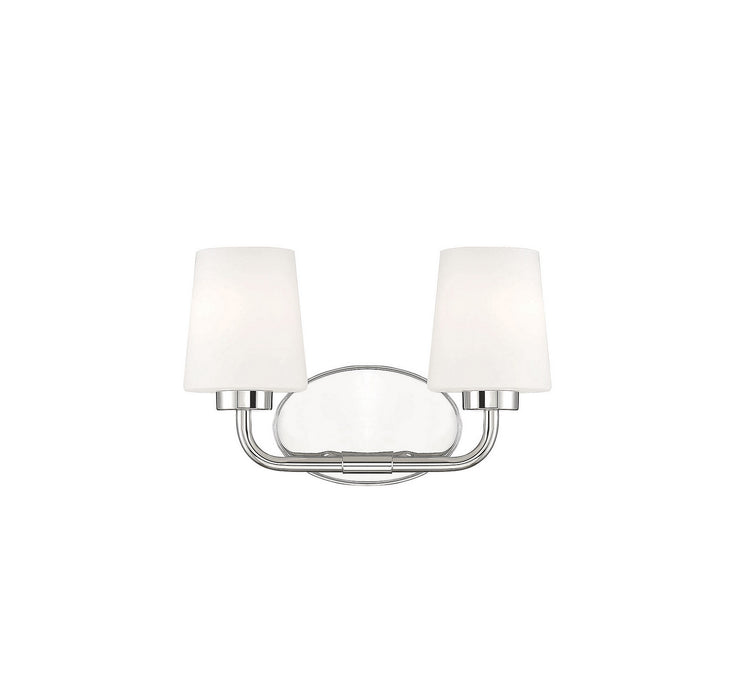 Savoy House 8-4090-2-109 Two Light Bath Bar, Polished Nickel