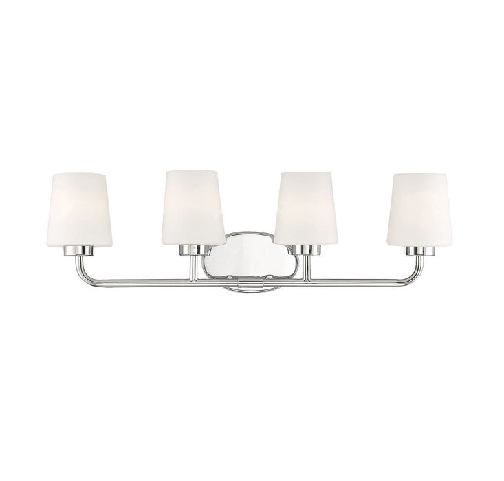 Savoy House 8-4090-4-109 Four Light Bath Bar, Polished Nickel