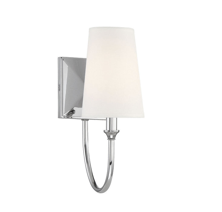 Savoy House 9-2542-1-109 One Light Wall Sconce, Polished Nickel