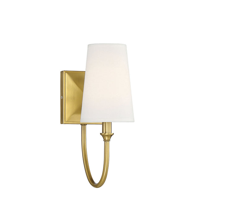 Savoy House 9-2542-1-322 One Light Wall Sconce, Warm Brass
