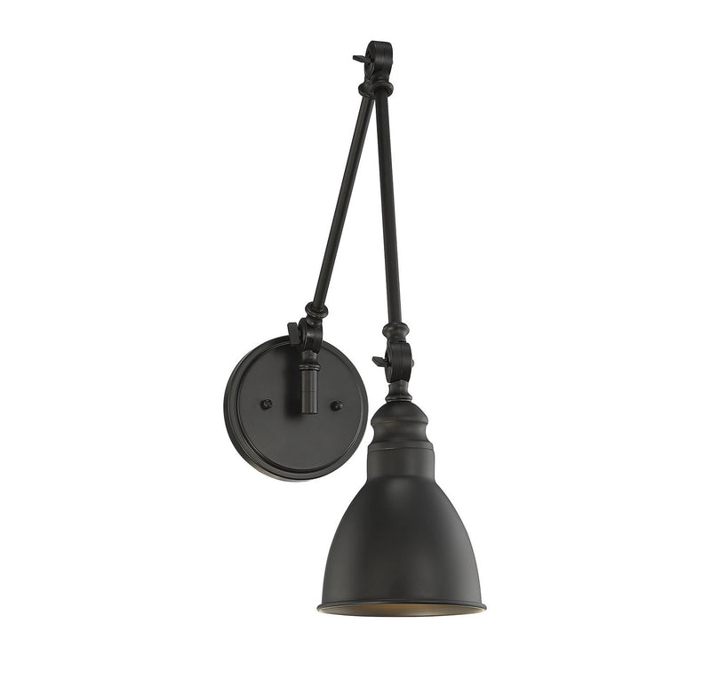 Savoy House 9-960-1-89 One Light Wall Sconce, Matte Black