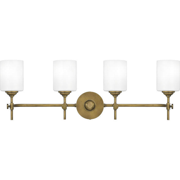 Quoizel ARI8631WS Four Light Bath, Weathered Brass