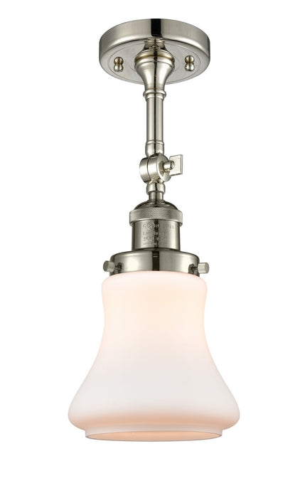 Innovations 201F-PN-G191-LED LED Semi-Flush Mount, Polished Nickel