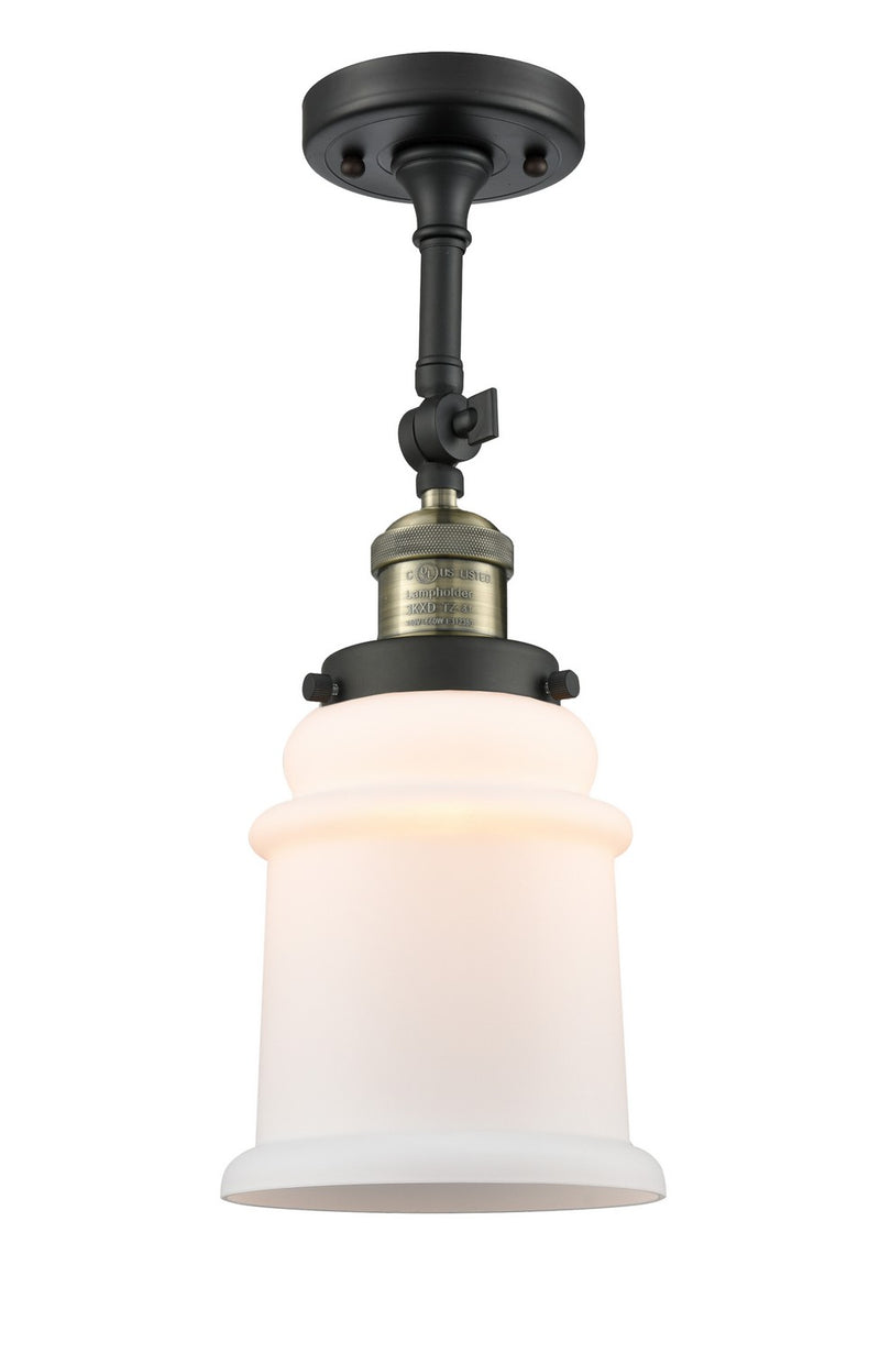 Innovations 201F-BAB-G181-LED LED Semi-Flush Mount, Black Antique Brass