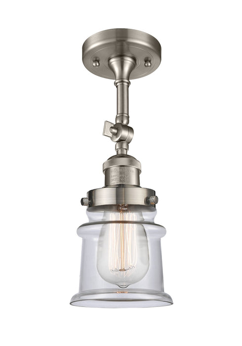 Innovations 201F-SN-G182S-LED LED Semi-Flush Mount, Brushed Satin Nickel