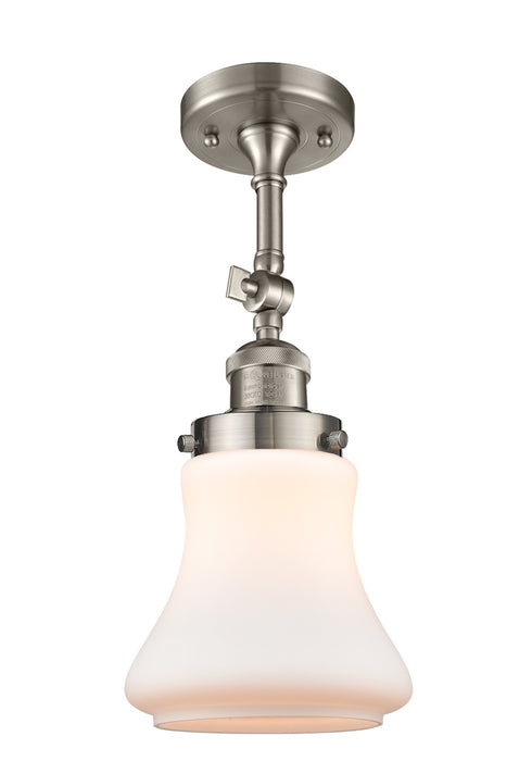 Innovations 201F-SN-G191-LED LED Semi-Flush Mount, Brushed Satin Nickel
