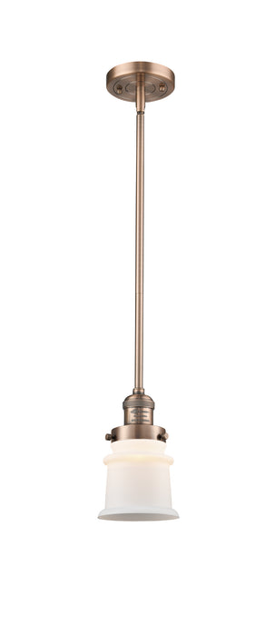 Innovations 201S-AC-G181S One Light Mini Pendant, Antique Copper