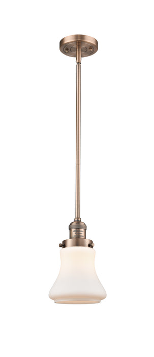 Innovations 201S-AC-G191 One Light Mini Pendant, Antique Copper