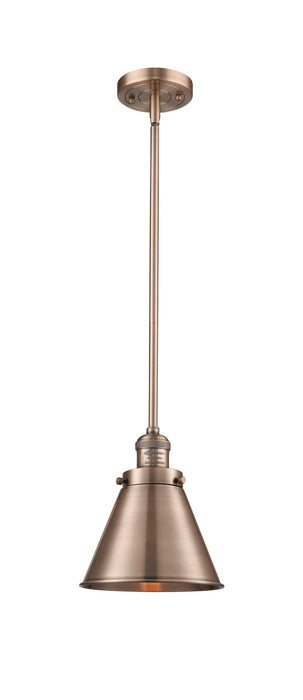 Innovations 201S-AC-M13-AC One Light Mini Pendant, Antique Copper