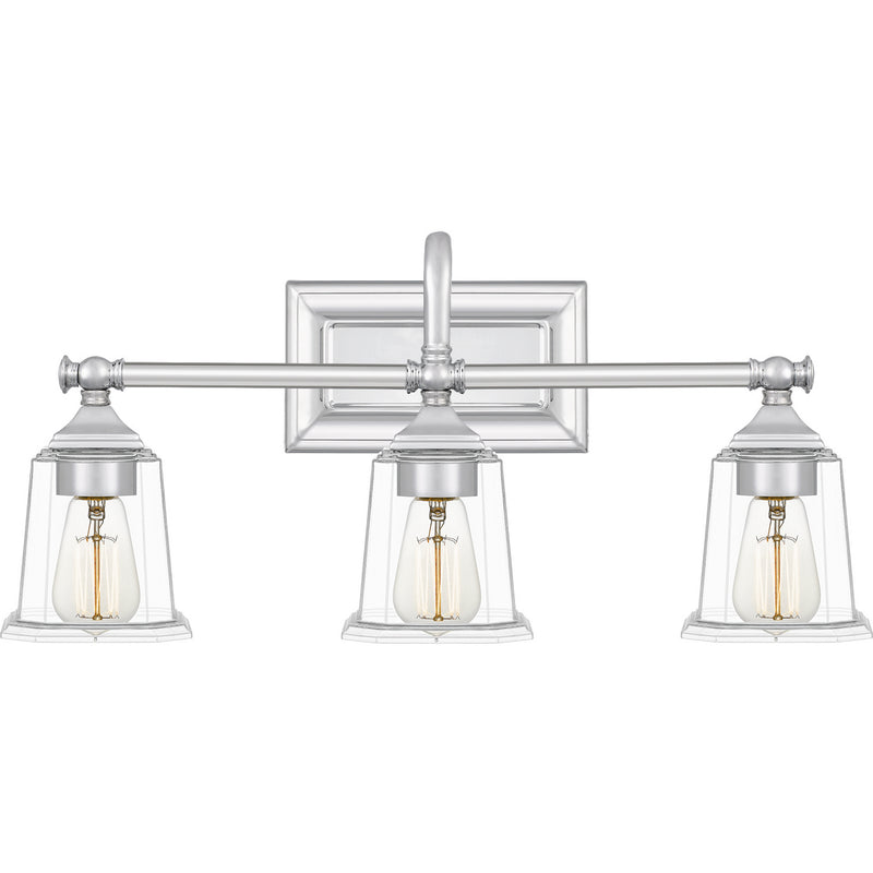 Quoizel NLC8603C Three Light Bath, Polished Chrome