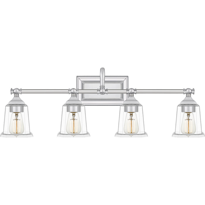 Quoizel NLC8604C Four Light Bath, Polished Chrome