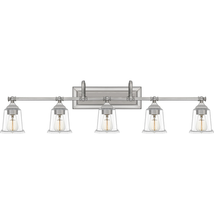 Quoizel NLC8605BN Five Light Bath Fixture, Brushed Nickel