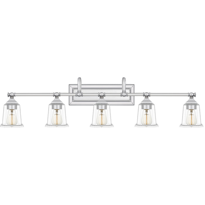 Quoizel NLC8605C Five Light Bath Fixture, Polished Chrome