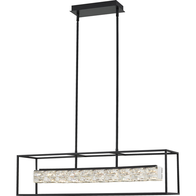 Quoizel PCDZ136MBK LED Island Chandelier, Matte Black