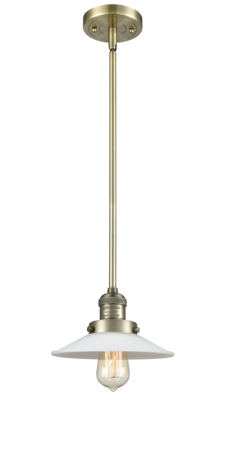 Innovations 201S-AB-G1 One Light Mini Pendant, Antique Brass