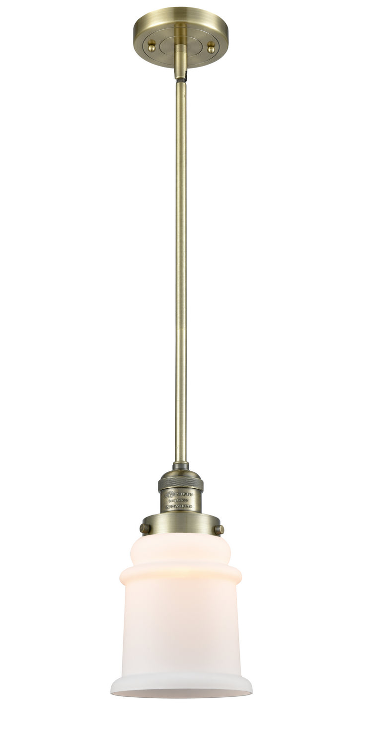 Innovations 201S-AB-G181 One Light Mini Pendant, Antique Brass