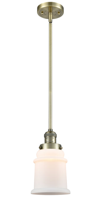 Innovations 201S-AB-G181 One Light Mini Pendant, Antique Brass