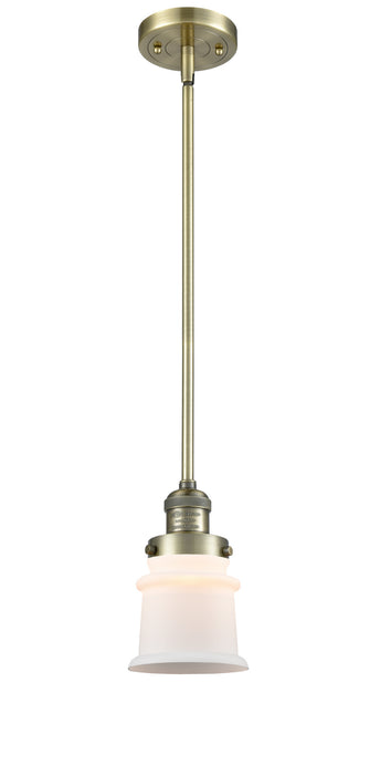 Innovations 201S-AB-G181S One Light Mini Pendant, Antique Brass