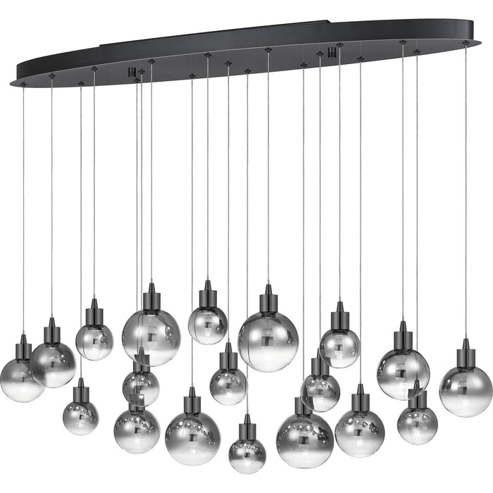 Quoizel PCSH1941BCH LED Island Chandelier, Black Chrome