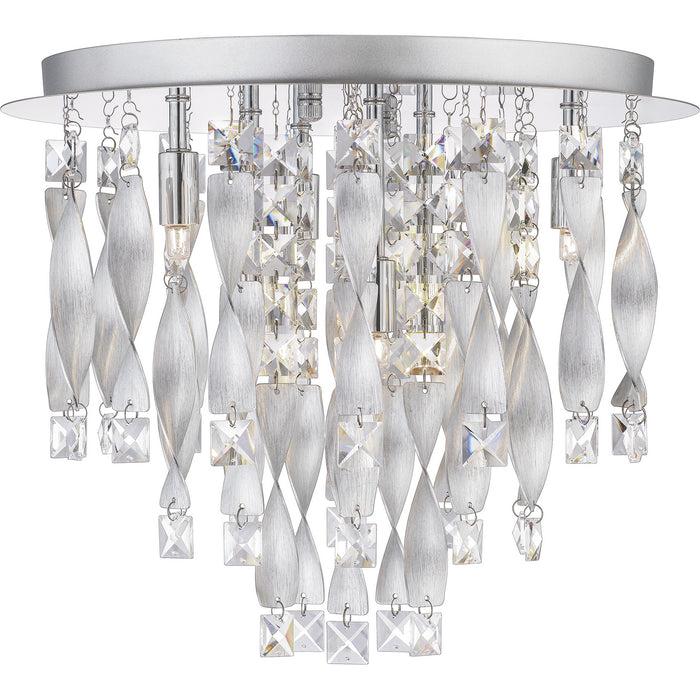 Quoizel PCTK1616C Six Light Flush Mount, Polished Chrome