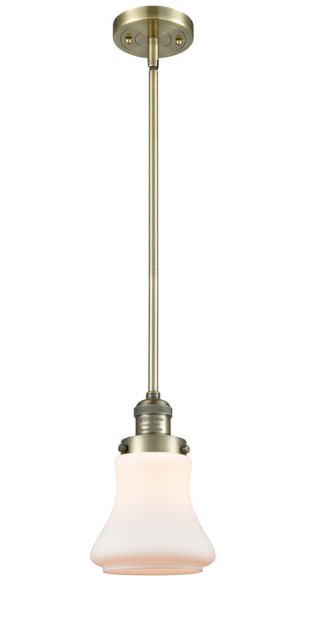 Innovations 201S-AB-G191 One Light Mini Pendant, Antique Brass