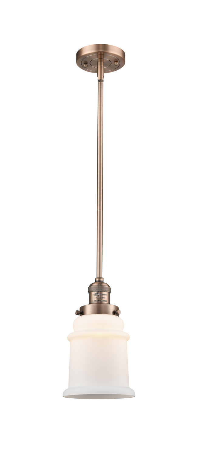 Innovations 201S-AC-G181 One Light Mini Pendant, Antique Copper