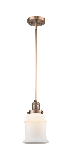 Innovations 201S-AC-G181 One Light Mini Pendant, Antique Copper