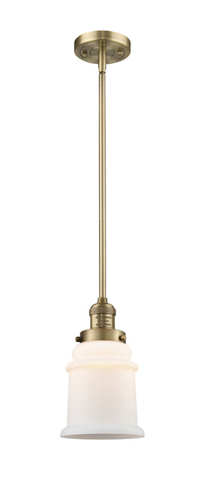 Innovations 201S-BB-G181 One Light Mini Pendant, Brushed Brass