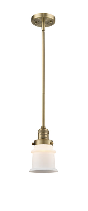 Innovations 201S-BB-G181S One Light Mini Pendant, Brushed Brass