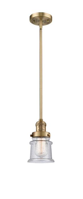 Innovations 201S-BB-G184S-LED LED Mini Pendant, Brushed Brass