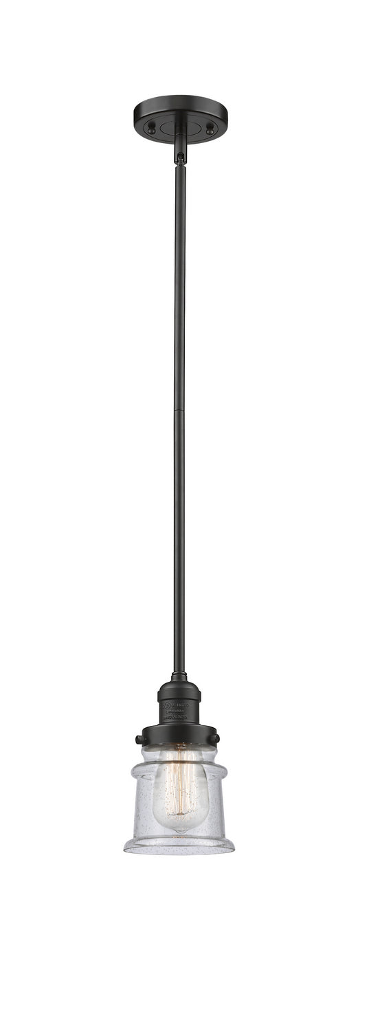 Innovations 201S-OB-G184S One Light Mini Pendant, Oil Rubbed Bronze