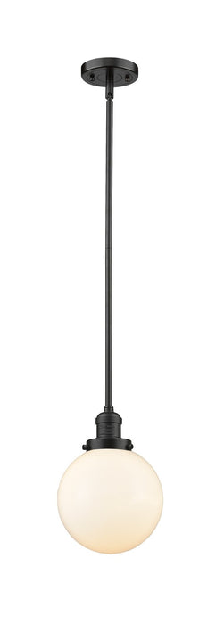 Innovations 201S-OB-G201-8-LED LED Mini Pendant, Oil Rubbed Bronze