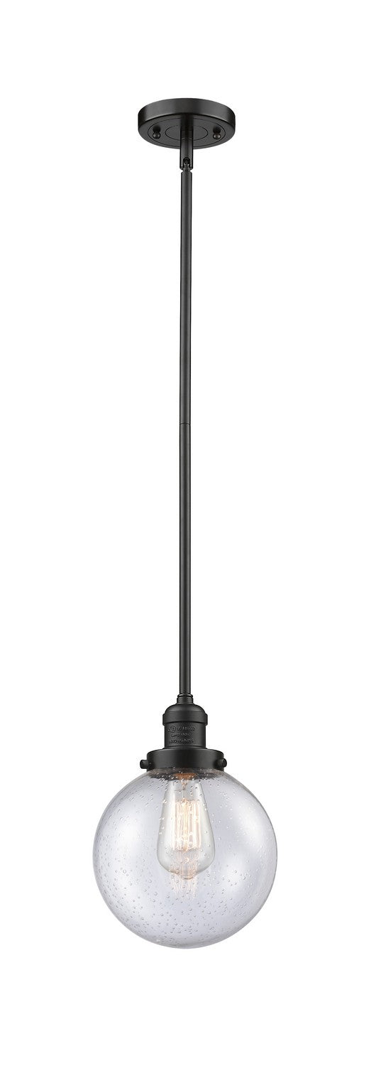 Innovations 201S-OB-G204-8-LED LED Mini Pendant, Oil Rubbed Bronze