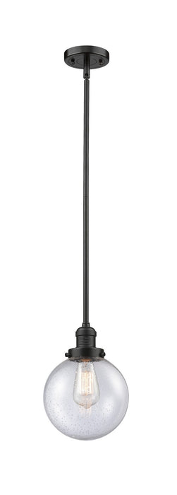 Innovations 201S-OB-G204-8-LED LED Mini Pendant, Oil Rubbed Bronze