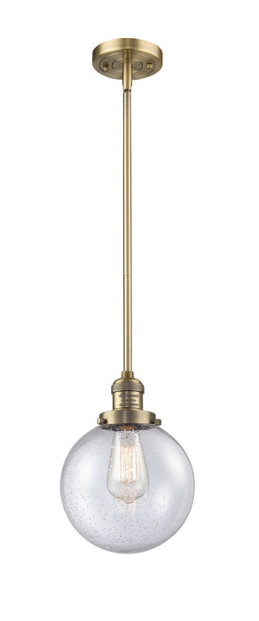 Innovations 201S-BB-G204-8-LED LED Mini Pendant, Brushed Brass