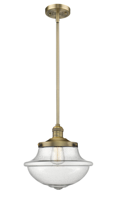 Innovations 201S-BB-G544 One Light Mini Pendant, Brushed Brass