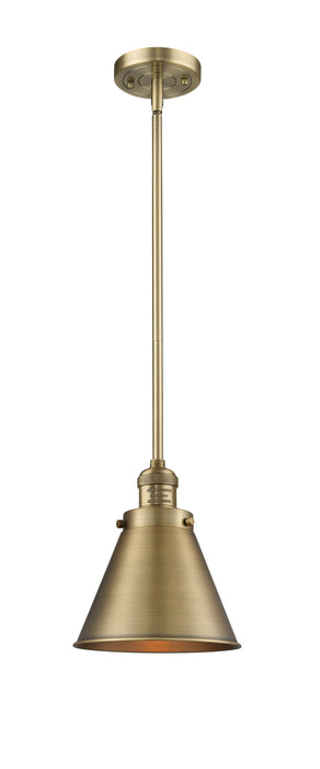 Innovations 201S-BB-M13-BB One Light Mini Pendant, Brushed Brass