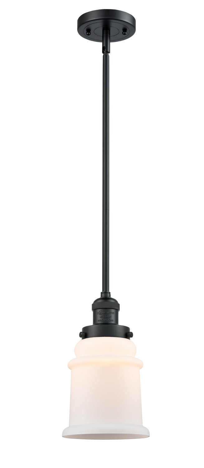 Innovations 201S-BK-G181 One Light Mini Pendant, Matte Black