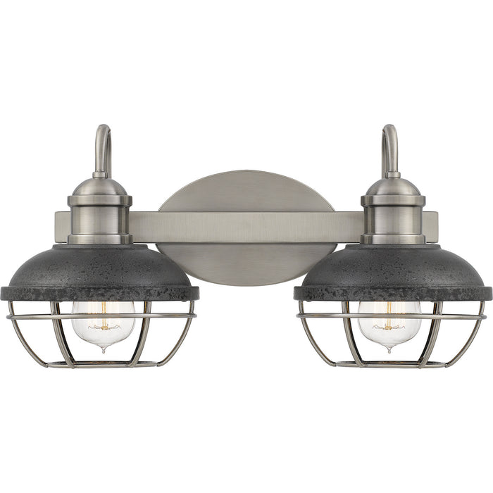 Quoizel SPP8617AP Two Light Bath, Antique Polished Nickel